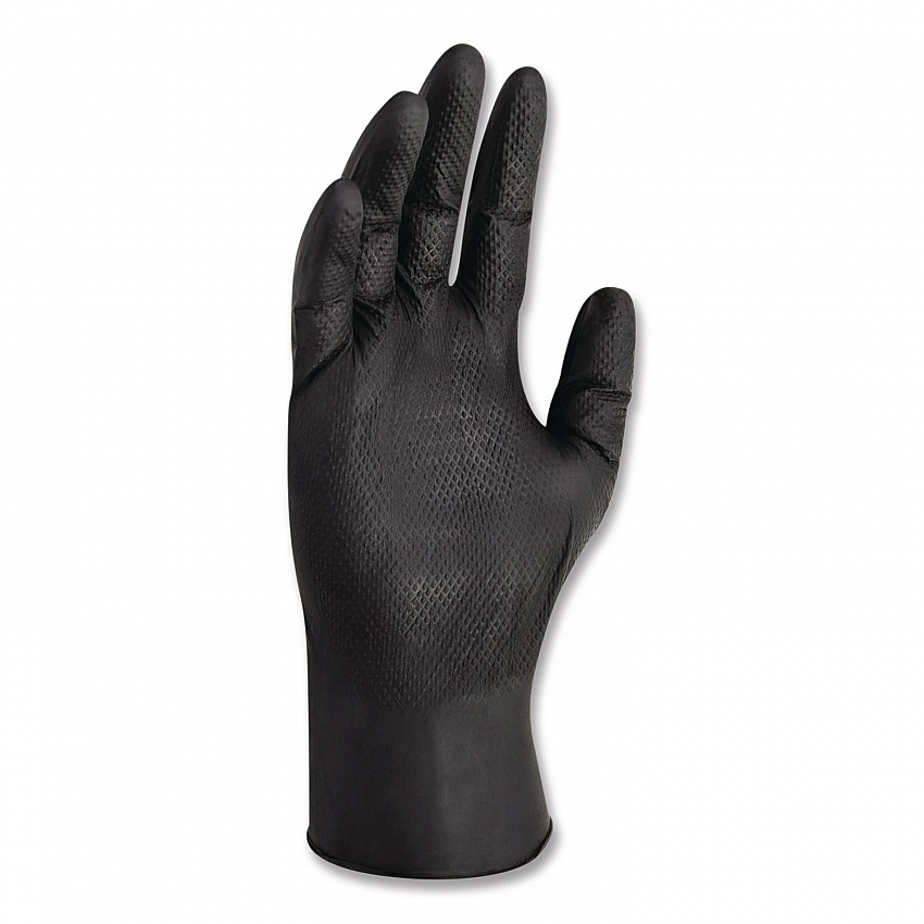 G10 Kraken Grip Nitrile Gloves, Small, 6 mil Thick, 9.5" Long, Black, 100/Box, 10 Boxes/Carton (49275)