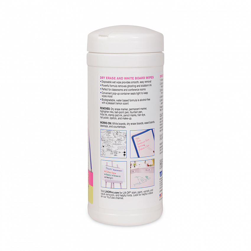 Dry Erase Board Cleaner Wipes, 7 x 12, 40/Canister (42703EA)