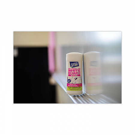 Dry Erase Board Cleaner Wipes, Cloth, 7 x 12, 40/Canister, 6 Canisters/Carton (42703CT)