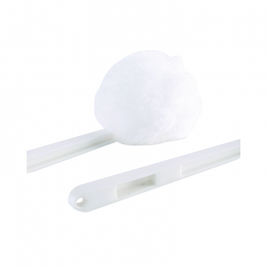 Deluxe Toilet Bowl Mop, 12" Handle, 2" Mop Head, White, 25/Carton (00160)