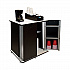 Refreshment Stand, Engineered Wood, 9 Shelves, 29.5