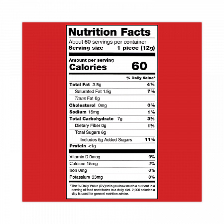 Turtles Original Bite Size Candy, 0.42 oz, 60/Carton (20905618)