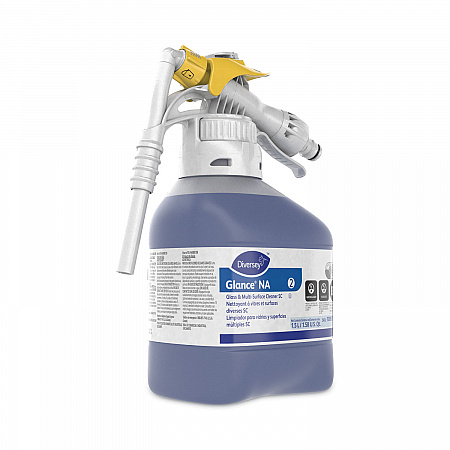 Glance NA Glass and Multi-Surface Cleaner, Unscented, 1.5 L, 2/Carton (100975198)