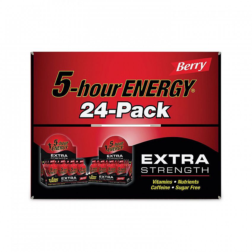 Extra Strength Energy Drink, Berry, 1.93 oz Bottle, 24/Carton (22000631)