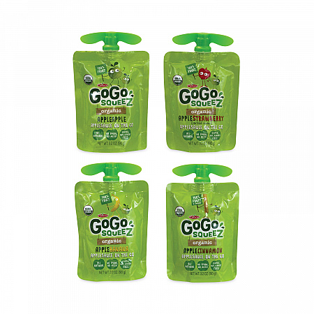 Fruit On The Go, Variety Applesauce, 3.2 oz Pouch, 20/Carton (22000742)