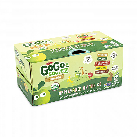 Fruit On The Go, Variety Applesauce, 3.2 oz Pouch, 20/Carton (22000742)