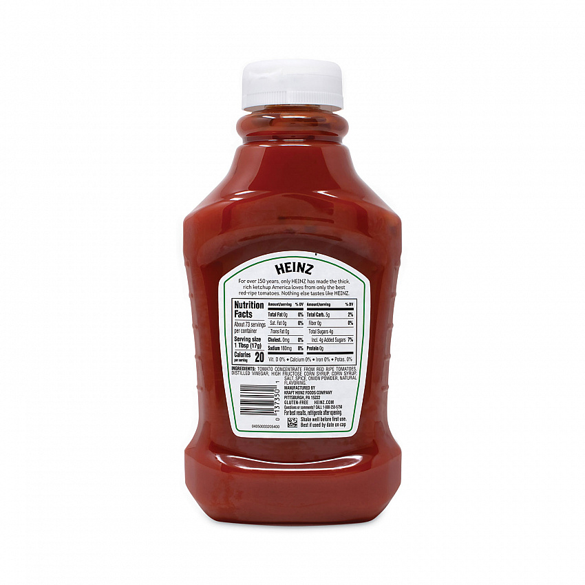 Tomato Ketchup Squeeze Bottle, 44 oz Bottle, 3/Pack (22000499)