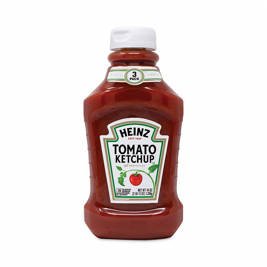 Tomato Ketchup Squeeze Bottle, 44 oz Bottle, 3/Pack (22000499)