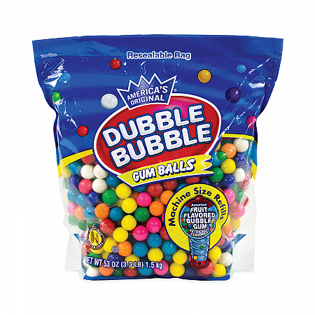 Original Gum Balls, 3.3 lb Bag, Assorted Flavors (22000491)