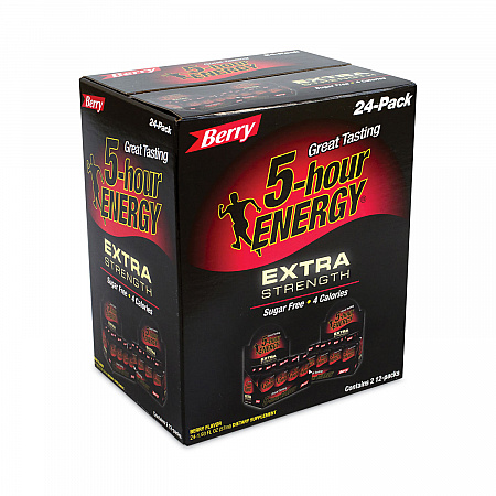 Extra Strength Energy Drink, Berry, 1.93 oz Bottle, 24/Carton (22000631)