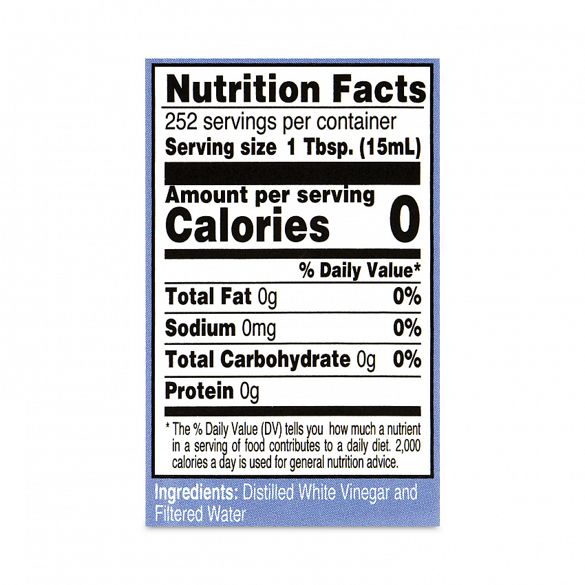 White Distilled Vinegar, 1 gal Bottle, 6/Carton (22001029)