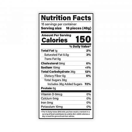 Assorted Fruit Chews, 1.5 lb Bag, Approx. 240 Pieces (20901227)