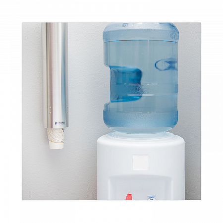 Water Cup Dispenser with Removable Cap, For 4.5 oz to 7 oz Cone and 6 oz to 12 oz Flat Cups, Stainless Steel, 6/Carton (C3250SSCT)