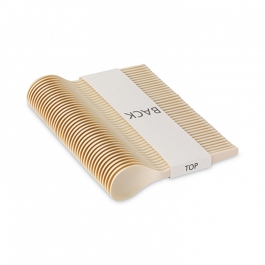 SmartStock Plastic Cutlery Refill, Series-O, Mediumweight Soup Spoon, Beige, 40/Pack, 24 Packs/Carton (SSSOUP11B)