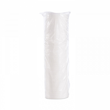 Plastic Lids, Vented, Fits 8 oz to 10 oz Hot/Cold Foam Cups, White, 100/Pack, 10 Packs/Carton (8JL)