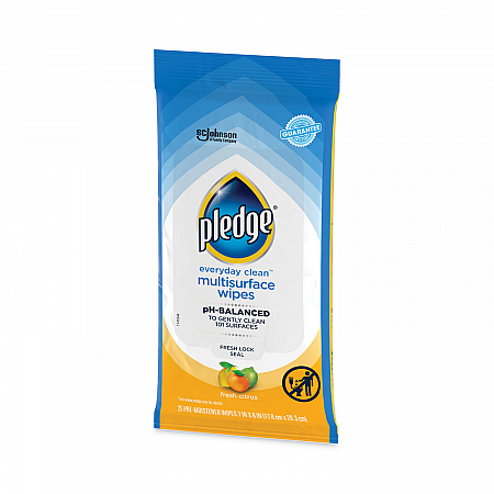 Multi-Surface Cleaner Wet Wipes, Cloth, 7 x 10, Fresh Citrus, White, 25 Wipes (336274EA)