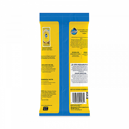Multi-Surface Cleaner Wet Wipes, Cloth, 7 x 10, Fresh Citrus, White, 25/Pack, 12 Packs/Carton (336274)