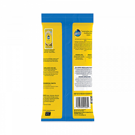 Multi-Surface Cleaner Wet Wipes, Cloth, 7 x 10, Fresh Citrus, White, 25 Wipes (336274EA)