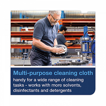 Industrial Cleaning Cloths, 1-Ply, 16.34 x 14, Gray, 210 Wipes/Box (520374)