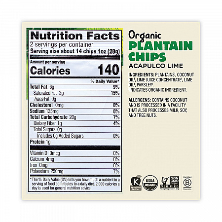 Plantain Chip Variety Pack, 2 oz Bag, 12/Pack (60000227)