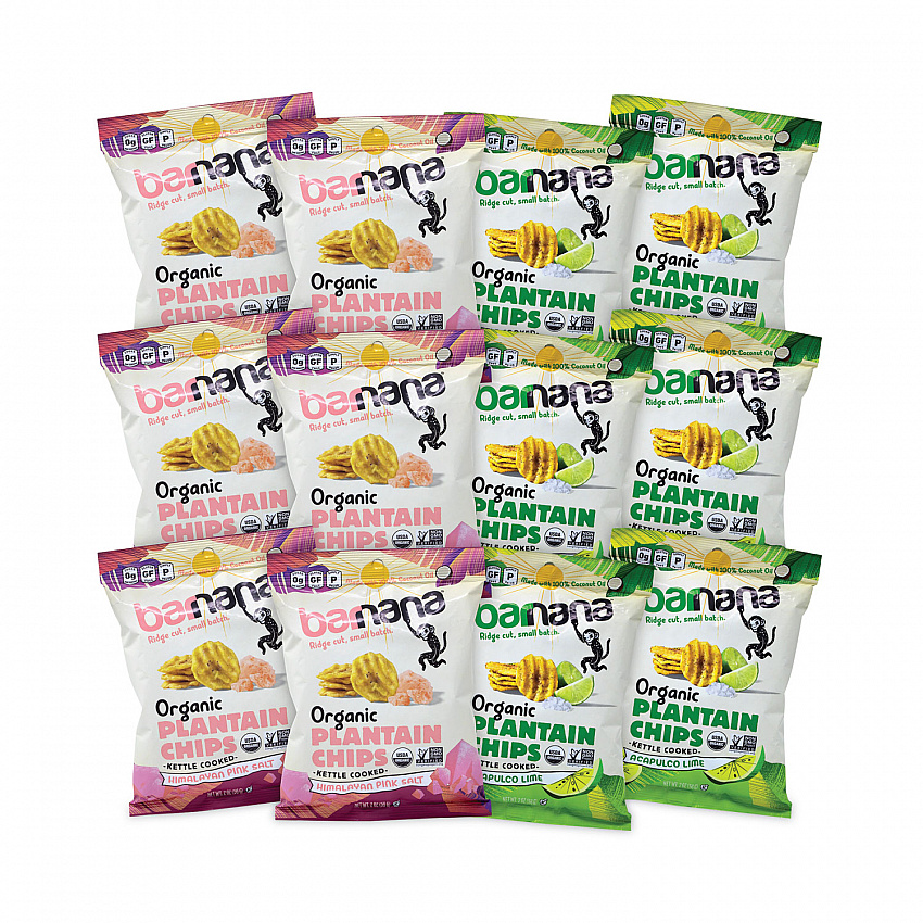 Plantain Chip Variety Pack, 2 oz Bag, 12/Pack (60000227)