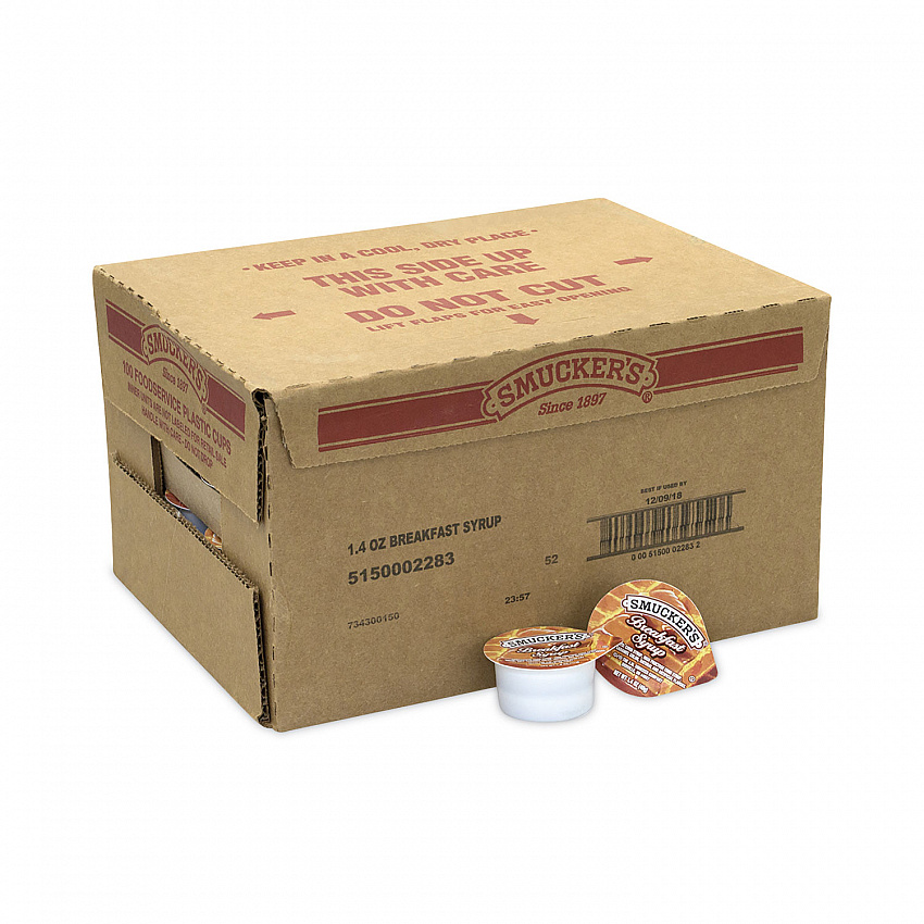 Breakfast Syrup Single Serve Packs, 1.4 oz Mini-Tub, 100/Carton (30700029)