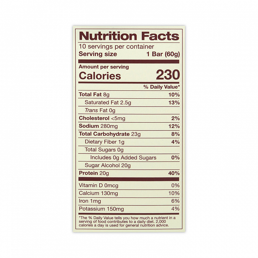 High Protein Bars, Creamy Peanut Butter, 2.1 oz Bar, 10 Bars/Carton (30700113)