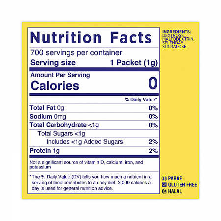 No Calorie Sweetener, 1 g Packet, 700/Box (200094)