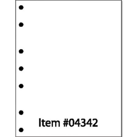 PrintWorks Professional Perforated and Punched Paper, 7-Hole Punched, 20 lb, 8.5 x 11, White, 500/Ream (04342)