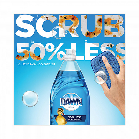 Ultra Liquid Dish Detergent, Dawn Original Scent, 38 oz Bottle, 8/Carton (01301)