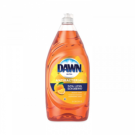 Ultra Antibacterial Dishwashing Liquid, Orange Scent, 38 oz Bottle, 8/Carton (01659)