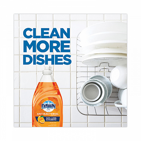 Ultra Antibacterial Dishwashing Liquid, Orange Scent, 38 oz Bottle, 8/Carton (01659)