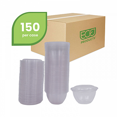 Renewable and Compostable Containers, 18 oz, 5.5