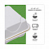 Molded Fiber Hinged Clamshell Containers, 6 x 6 x 3, White, Sugarcane, 50/Pack, 10 Packs/Carton (EPHC6)