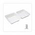 Molded Fiber Hinged Clamshell Containers, 6 x 6 x 3, White, Sugarcane, 50/Pack, 10 Packs/Carton (EPHC6)