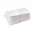 Molded Fiber Hinged Clamshell Containers, 6 x 6 x 3, White, Sugarcane, 50/Pack, 10 Packs/Carton (EPHC6)