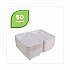 Molded Fiber Hinged Clamshell Containers, 6 x 6 x 3, White, Sugarcane, 50/Pack, 10 Packs/Carton (EPHC6)