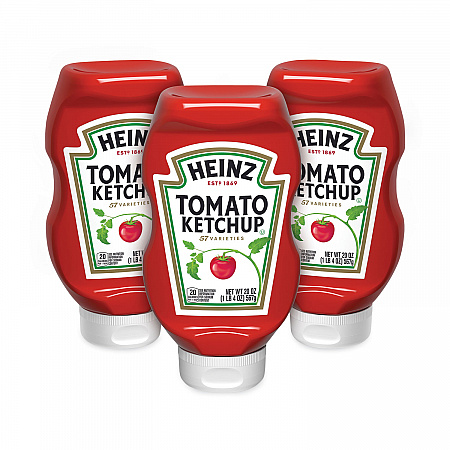 Tomato Ketchup Squeeze Bottle, 20 oz Bottle, 3/Pack (20901009)