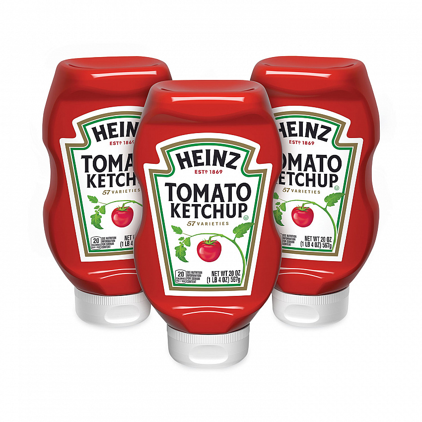 Tomato Ketchup Squeeze Bottle, 20 oz Bottle, 3/Pack (20901009)