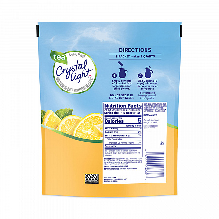 Flavored Drink Mix Pitcher Packs, Iced Tea, 0.14 oz Packets, 16 Packets/Pouch, 1 Pouch/Carton (22000553)