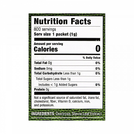 Sweetener, 1 g Packet, 800/Box (22000441)