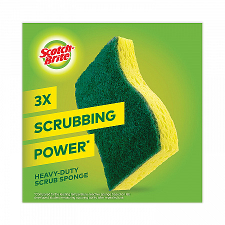Heavy-Duty Scrub Sponge, 4.5 x 2.7, 0.6