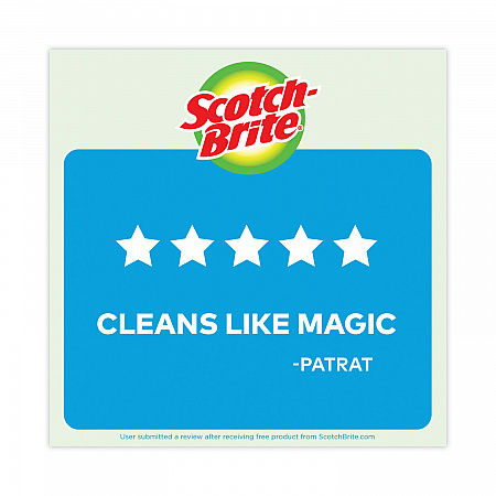 Non-Scratch Multi-Purpose Scrub Sponge, 4.4 x 2.6, 0.8