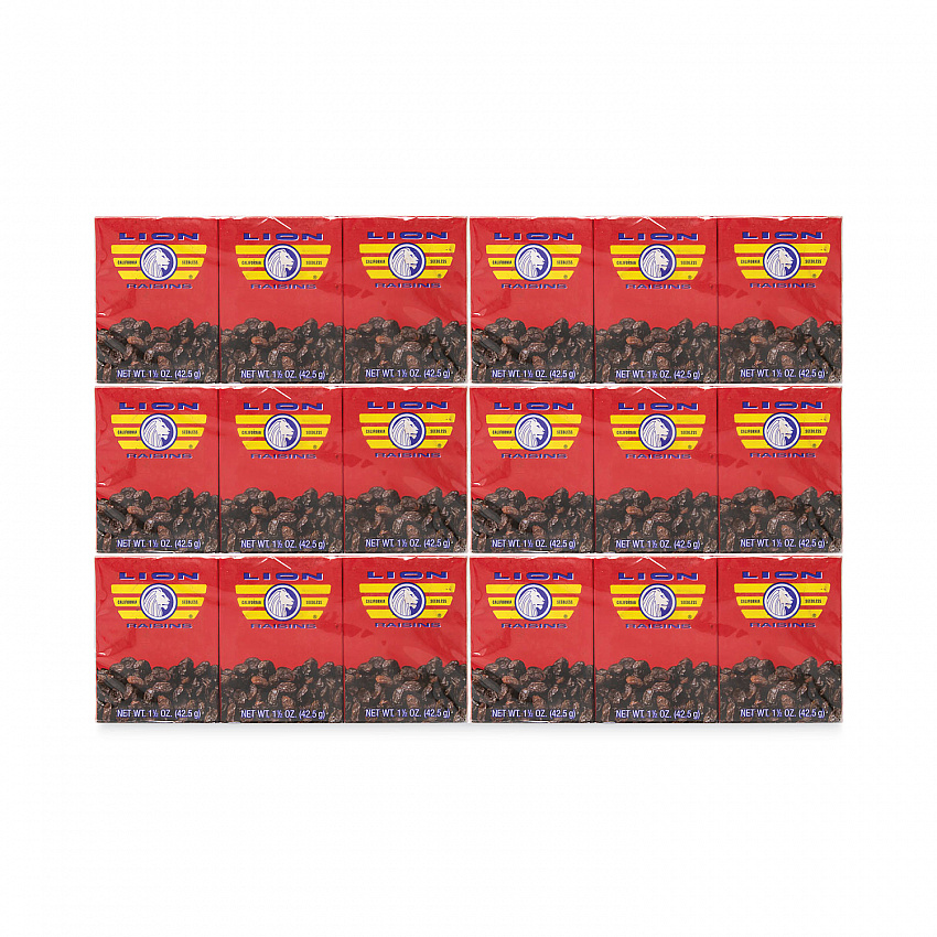 California Seedless Raisins, 1.5 oz Box, 6/Pack (30801001)