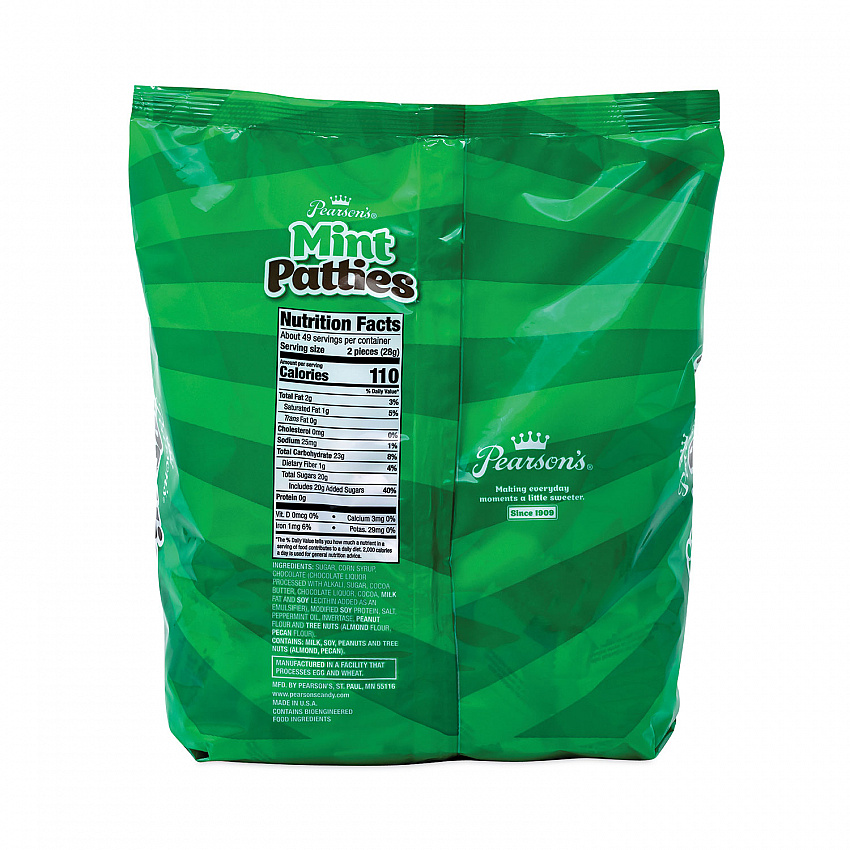 Mint Patties,175 Individually Wrapped, 3 lb Bag (20900558)