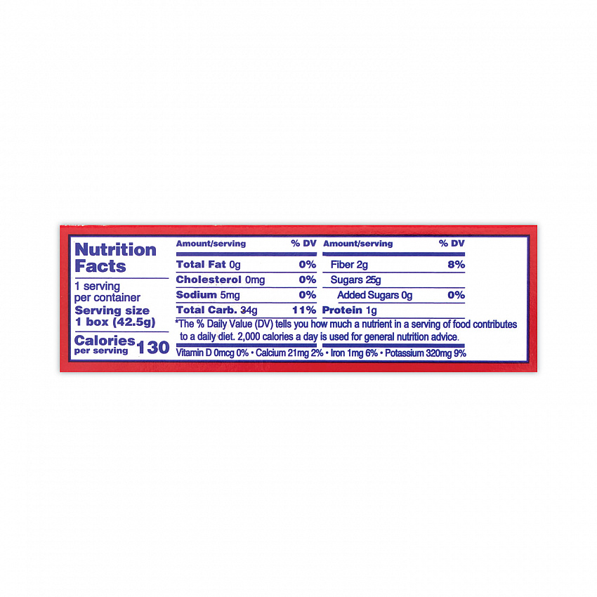 California Seedless Raisins, 1.5 oz Box, 6/Pack (30801001)