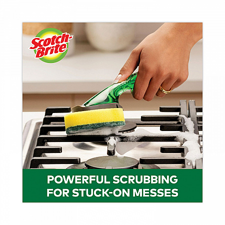 Soap-Dispensing Dishwand Sponge Refills, 2.9 x 2.2, Green, 2/Pack (4817RSC)