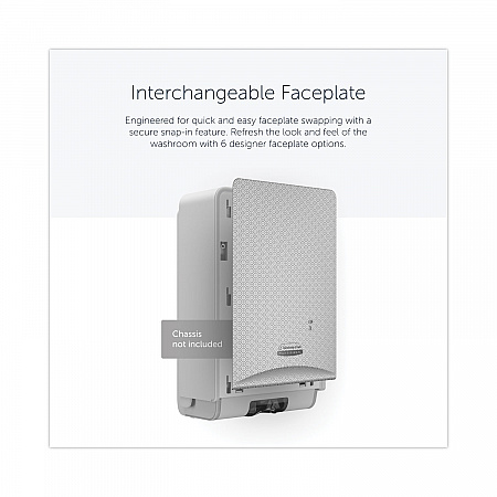 ICON Faceplate for Automatic Soap and Sanitizer Dispenser, 8.25 x 22 x 12.12, Silver Mosaic (58764)