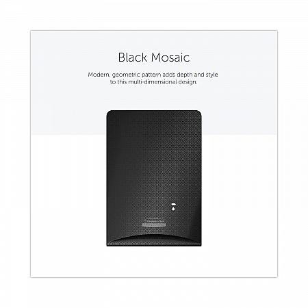ICON Faceplate for Automatic Soap and Sanitizer Dispenser, 8.25 x 22 x 12.12, Black Mosaic (58784)
