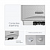 ICON Automatic Soap and Sanitizer Dispenser, 1.2 L, 8.06 x 14.18 x 4.75, Silver Mosaic (53694)